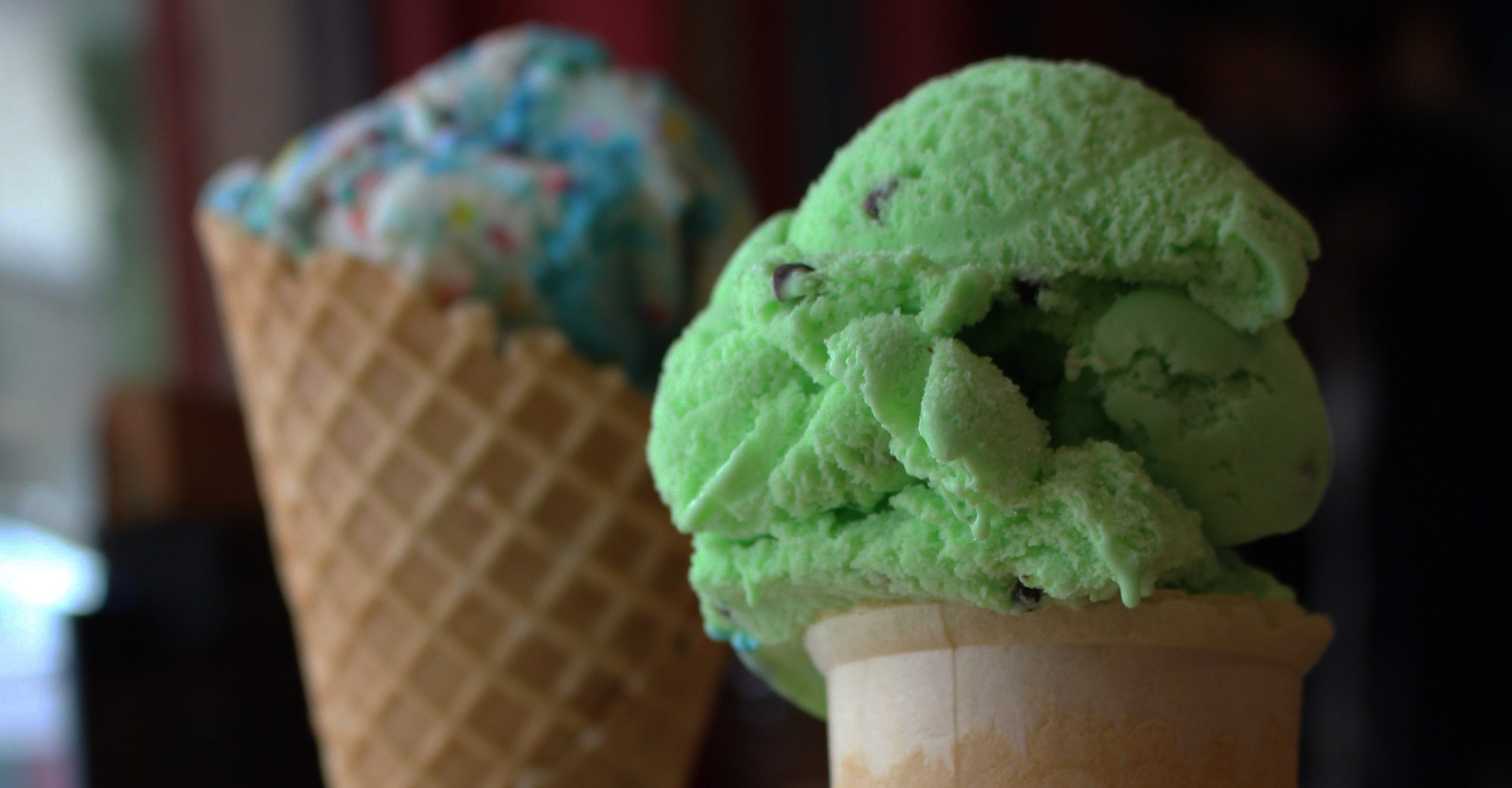 Ice cream cones dessert